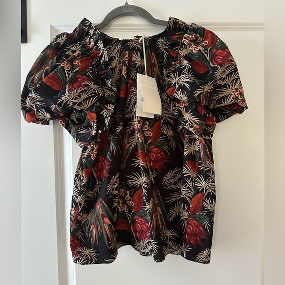 Ulla Johnson Marcelyn Puff Sleeve Blouse, NWT, 6 - Picture 8 of 9